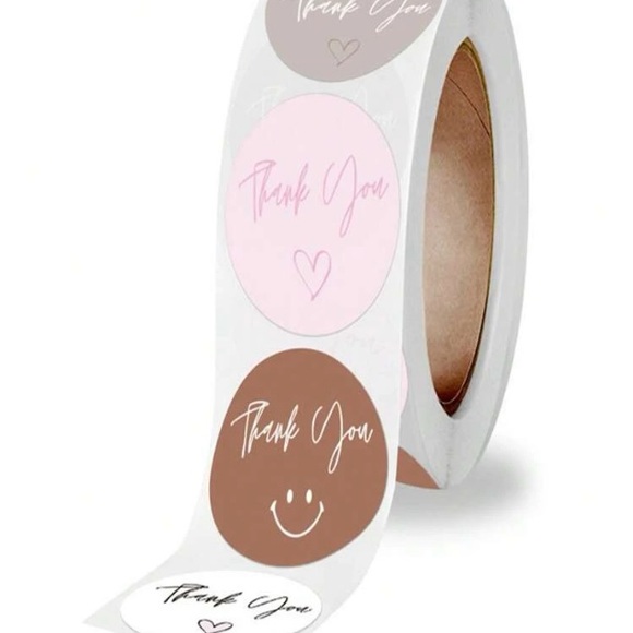 500 pc Thank You Sticker Roll - Picture 3 of 4